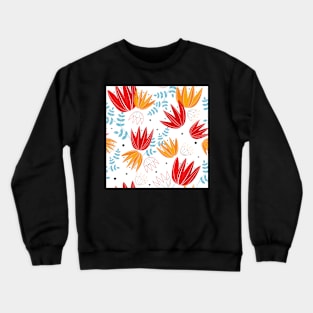 Spring tulips garden Crewneck Sweatshirt